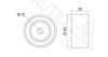 AUTEX 651649 Deflection/Guide Pulley, timing belt